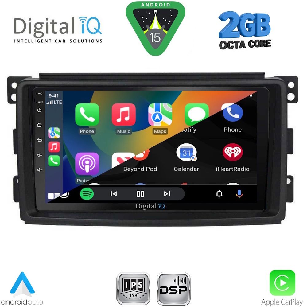 DIGITAL IQ RSF 4621_CPA (9inc) MULTIMEDIA TABLET for SMART mod. 2007-2010 DIGITAL IQ RSF 4621_CPA (9inc) MULTIMEDIA TABLET for SMART mod. 2007-2010