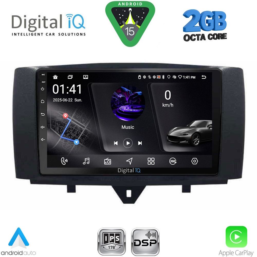 DIGITAL IQ RSF 4622_CPA (9inc) MULTIMEDIA TABLET for SMART (451) mod. 2010-2015 DIGITAL IQ RSF 4622_CPA (9inc) MULTIMEDIA TABLET for SMART (451) mod. 2010-2015