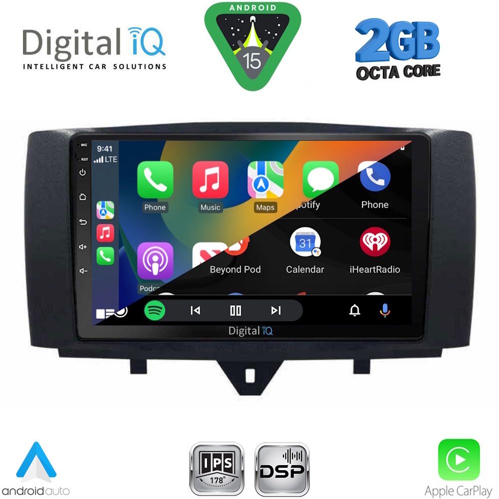 DIGITAL IQ RSF 4622_CPA (9inc) MULTIMEDIA TABLET for SMART (451) mod. 2010-2015 DIGITAL IQ RSF 4622_CPA (9inc) MULTIMEDIA TABLET for SMART (451) mod. 2010-2015