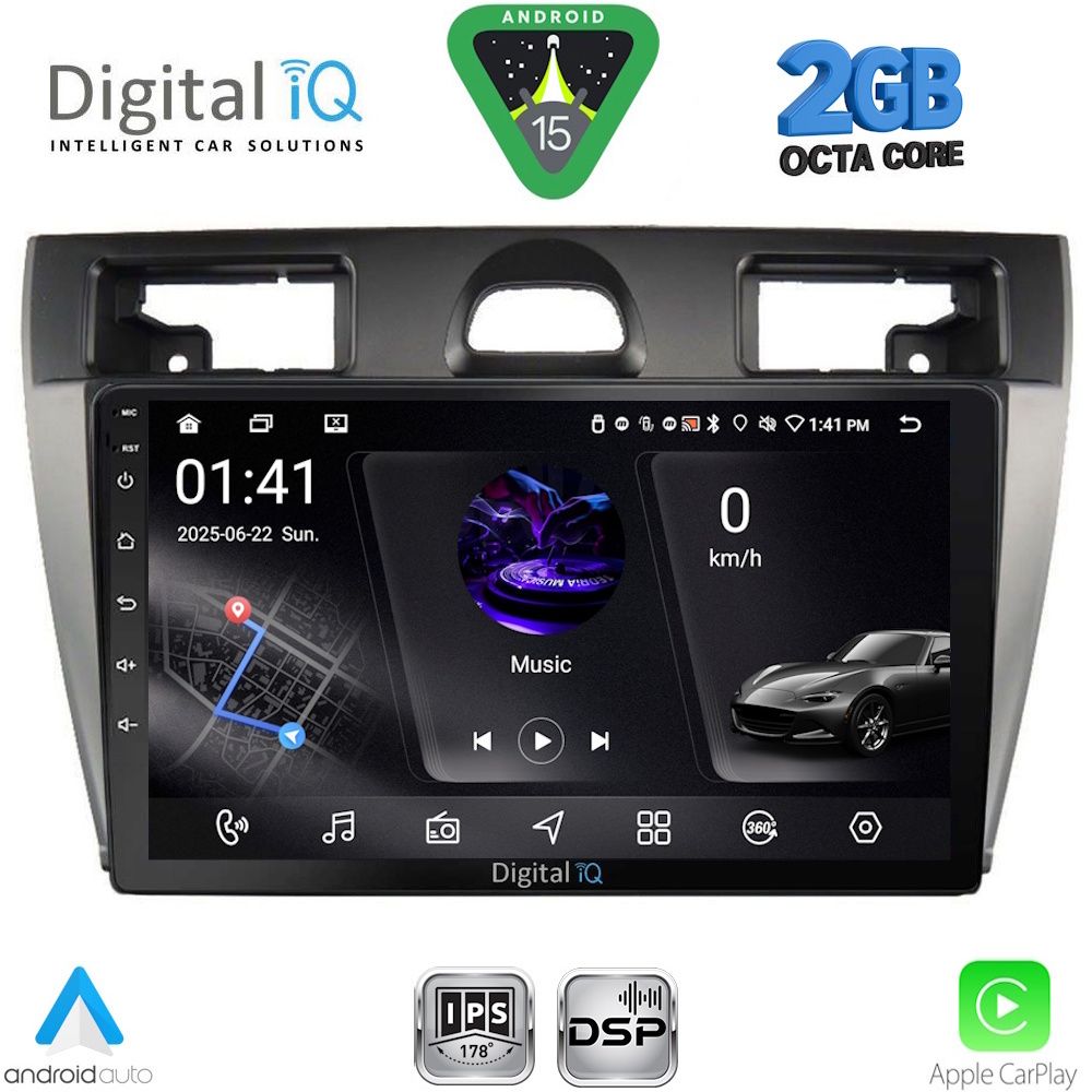 DIGITAL IQ RSF 4153SL_CPA (9inc) MULTIMEDIA TABLET for FORD FIESTA mod. 2005-2008 (SILVER) DIGITAL IQ RSF 4153SL_CPA (9inc) MULTIMEDIA TABLET for FORD FIESTA mod. 2005-2008 (SILVER)