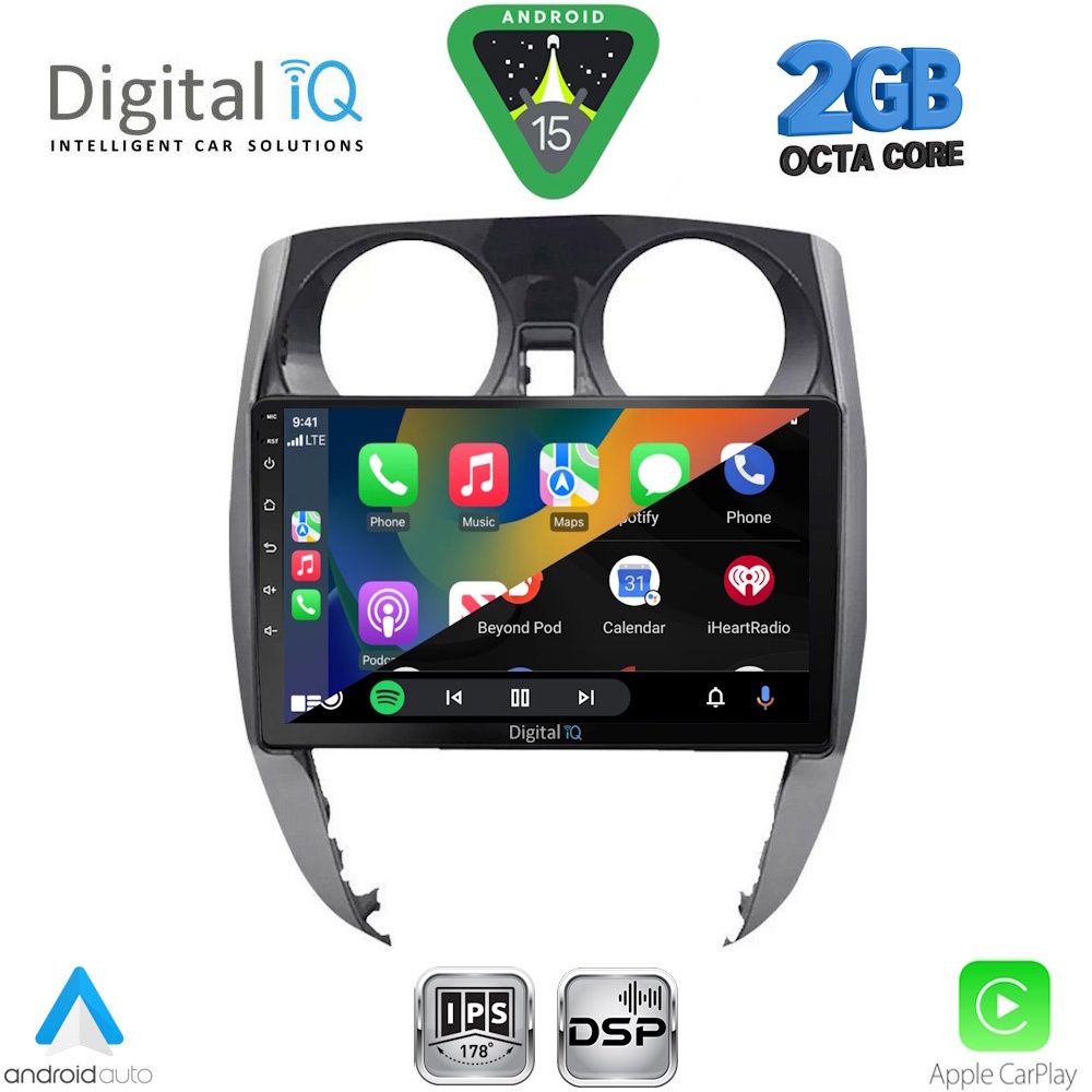 DIGITAL IQ RSF 4464_CPA (10inc) MULTIMEDIA TABLET for NISSAN NOTE mod. 2012-2020 DIGITAL IQ RSF 4464_CPA (10inc) MULTIMEDIA TABLET for NISSAN NOTE mod. 2012-2020