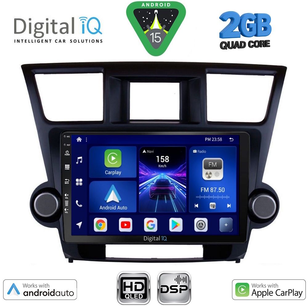 DIGITAL IQ BXC 3719_CPAA (10inc) MULTIMEDIA TABLET for TOYOTA HIGHLANDER mod. 2008-2015 DIGITAL IQ BXC 3719_CPAA (10inc) MULTIMEDIA TABLET for TOYOTA HIGHLANDER mod. 2008-2015