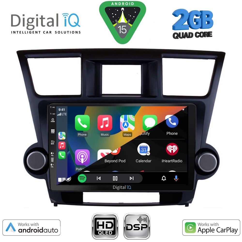 DIGITAL IQ BXC 3719_CPAA (10inc) MULTIMEDIA TABLET for TOYOTA HIGHLANDER mod. 2008-2015 DIGITAL IQ BXC 3719_CPAA (10inc) MULTIMEDIA TABLET for TOYOTA HIGHLANDER mod. 2008-2015