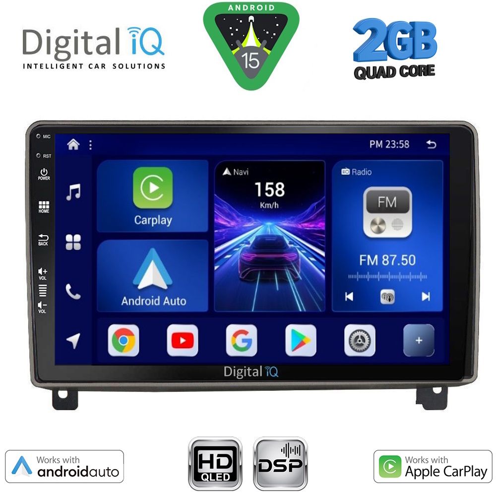 DIGITAL IQ BXC 3517_CPAA (9inc) MULTIMEDIA TABLET for PEUGEOT 407 mod. 2004-2011 DIGITAL IQ BXC 3517_CPAA (9inc) MULTIMEDIA TABLET for PEUGEOT 407 mod. 2004-2011
