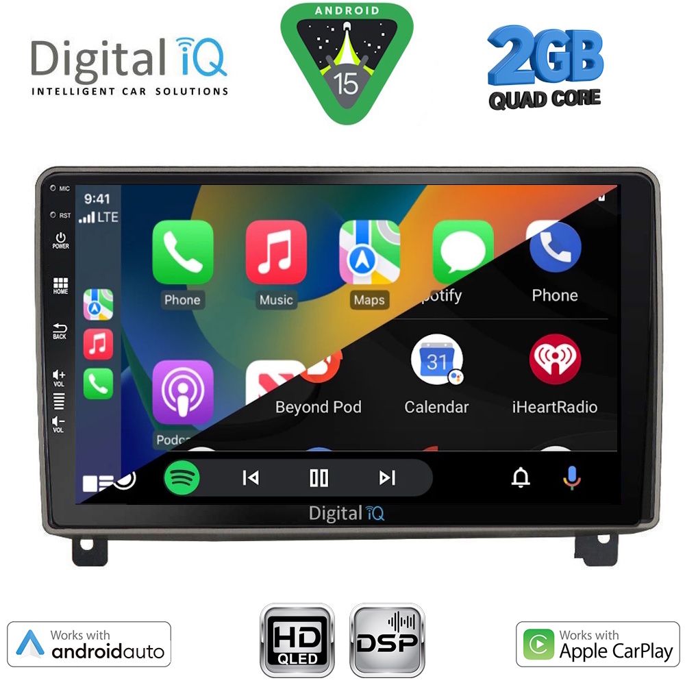 DIGITAL IQ BXC 3517_CPAA (9inc) MULTIMEDIA TABLET for PEUGEOT 407 mod. 2004-2011 DIGITAL IQ BXC 3517_CPAA (9inc) MULTIMEDIA TABLET for PEUGEOT 407 mod. 2004-2011
