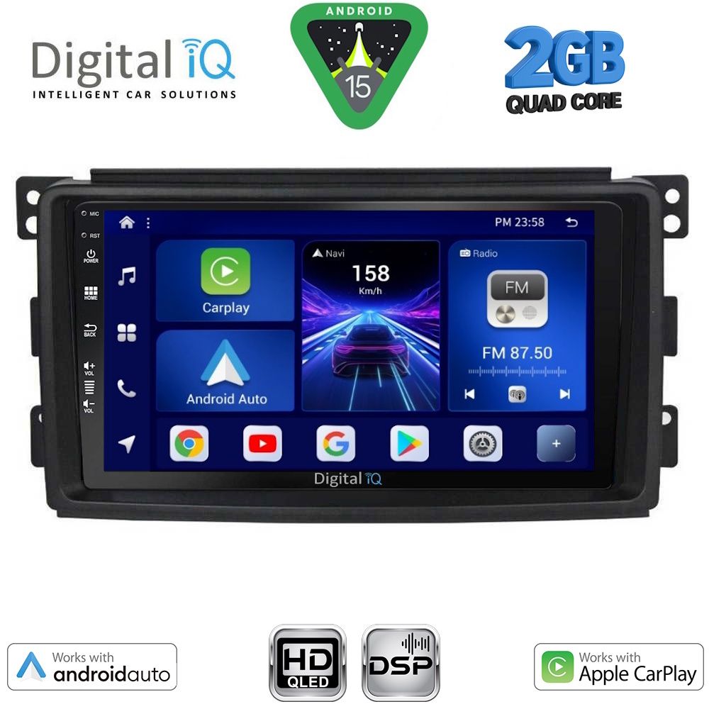 DIGITAL IQ BXC 3621_CPAA (9inc) MULTIMEDIA TABLET for SMART mod. 2007-2010 DIGITAL IQ BXC 3621_CPAA (9inc) MULTIMEDIA TABLET for SMART mod. 2007-2010