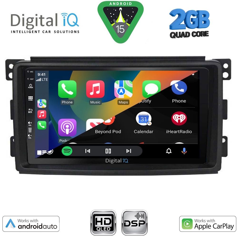 DIGITAL IQ BXC 3621_CPAA (9inc) MULTIMEDIA TABLET for SMART mod. 2007-2010 DIGITAL IQ BXC 3621_CPAA (9inc) MULTIMEDIA TABLET for SMART mod. 2007-2010