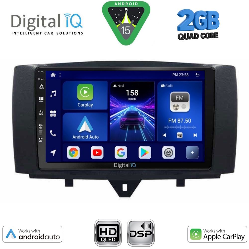 DIGITAL IQ BXC 3622_CPAA (9inc) MULTIMEDIA TABLET for SMART (451) mod. 2010-2015 DIGITAL IQ BXC 3622_CPAA (9inc) MULTIMEDIA TABLET for SMART (451) mod. 2010-2015
