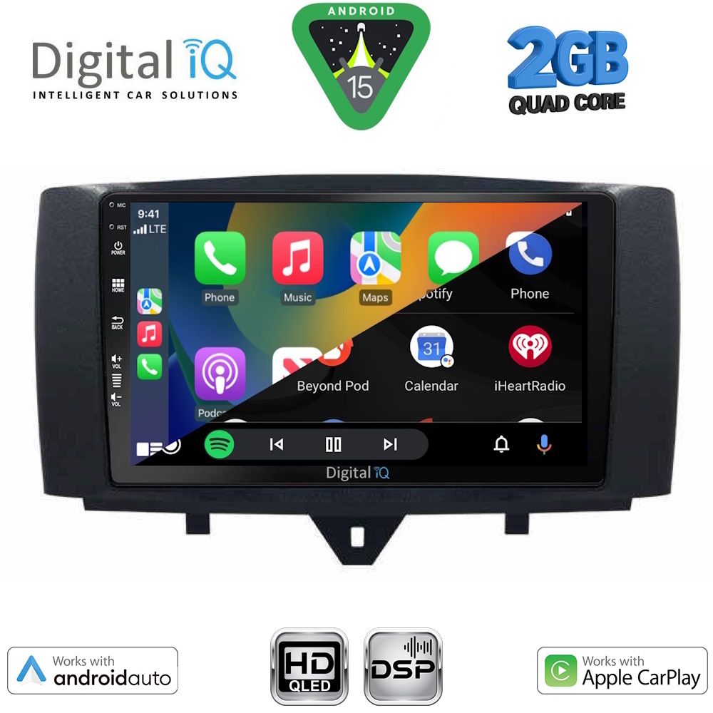 DIGITAL IQ BXC 3622_CPAA (9inc) MULTIMEDIA TABLET for SMART (451) mod. 2010-2015 DIGITAL IQ BXC 3622_CPAA (9inc) MULTIMEDIA TABLET for SMART (451) mod. 2010-2015