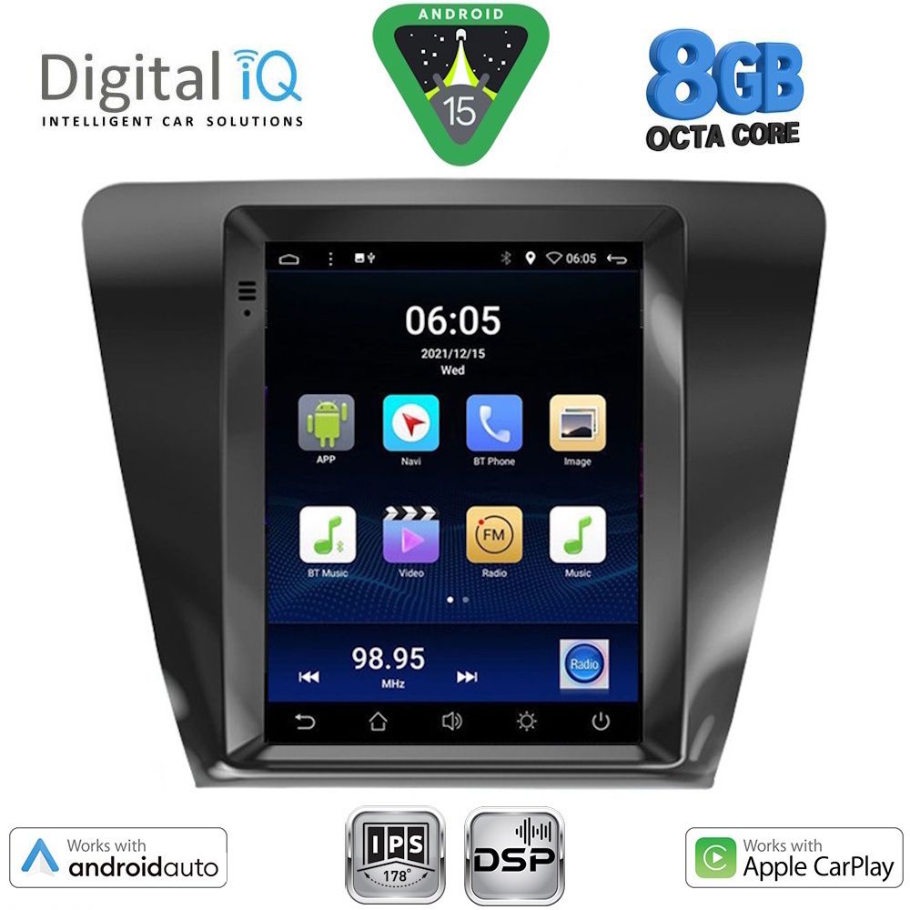 DIGITAL IQ BXF 7917_CPAA TESLA STYLE for SKODA OCTAVIA 7 mod. 2013-2020 DIGITAL IQ BXF 7917_CPAA TESLA STYLE for SKODA OCTAVIA 7 mod. 2013-2020