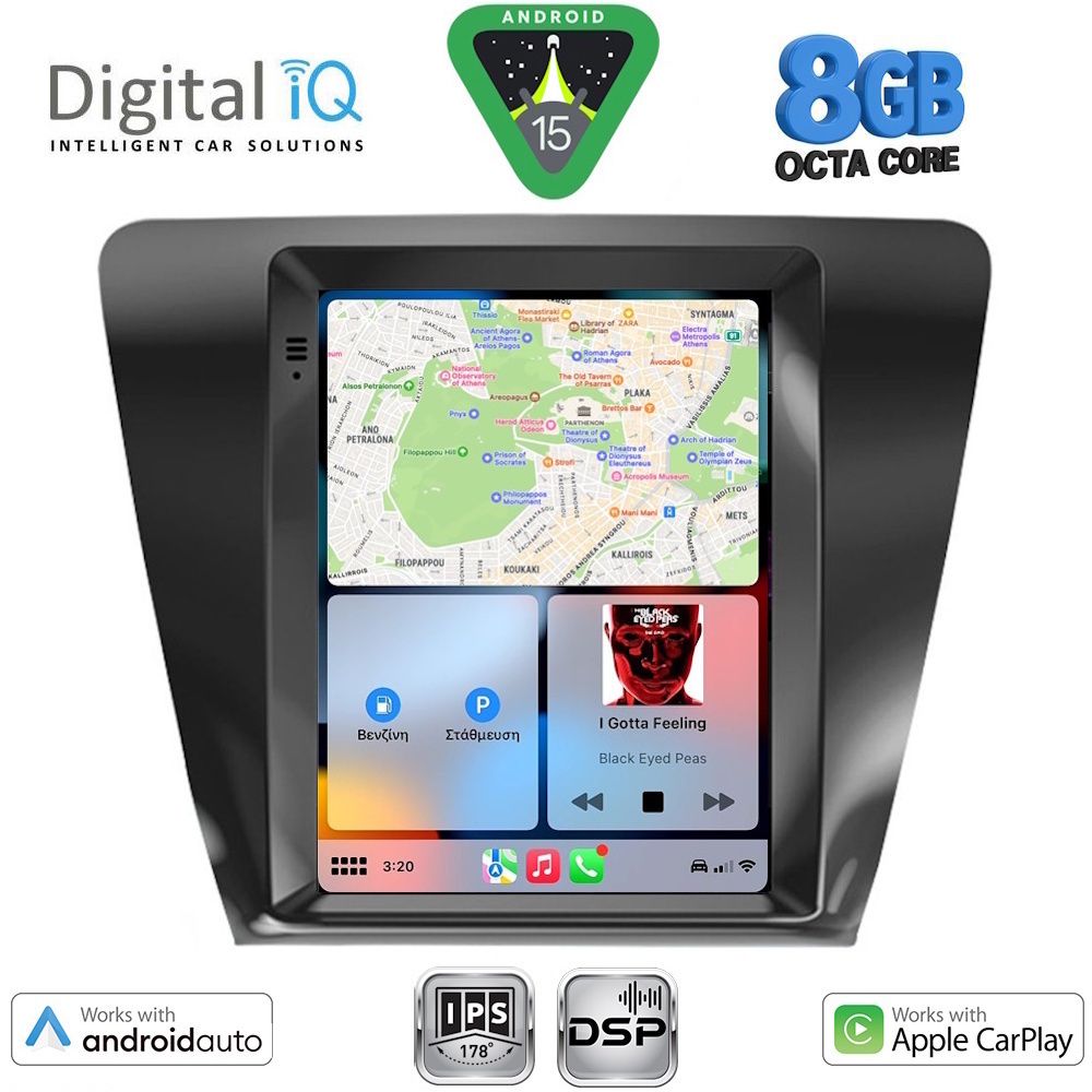 DIGITAL IQ BXF 7917_CPAA TESLA STYLE for SKODA OCTAVIA 7 mod. 2013-2020 DIGITAL IQ BXF 7917_CPAA TESLA STYLE for SKODA OCTAVIA 7 mod. 2013-2020
