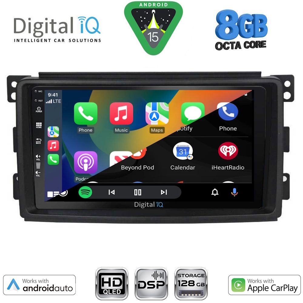 DIGITAL IQ BXF 7621_CPAA (9inc) MULTIMEDIA TABLET for SMART mod. 2007-2010 DIGITAL IQ BXF 7621_CPAA (9inc) MULTIMEDIA TABLET for SMART mod. 2007-2010