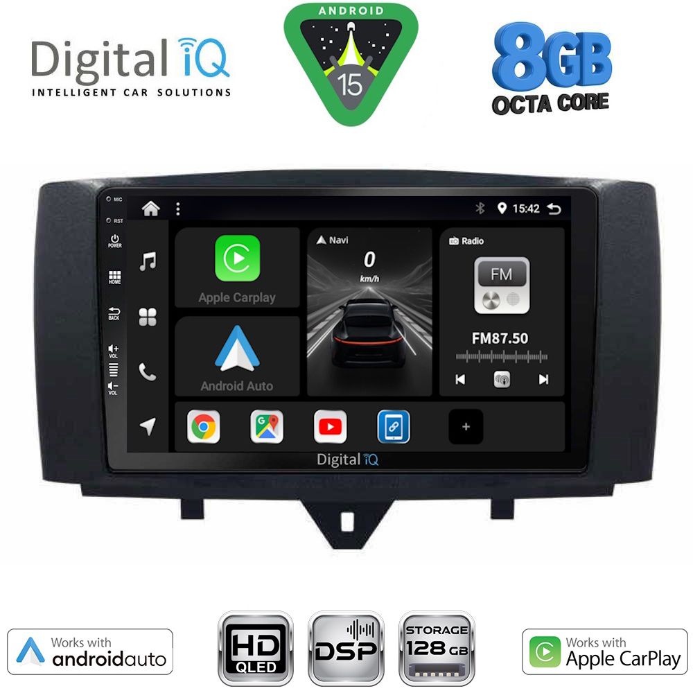 DIGITAL IQ BXF 7622_CPAA (9inc) MULTIMEDIA TABLET for SMART (451) mod. 2010-2015 DIGITAL IQ BXF 7622_CPAA (9inc) MULTIMEDIA TABLET for SMART (451) mod. 2010-2015