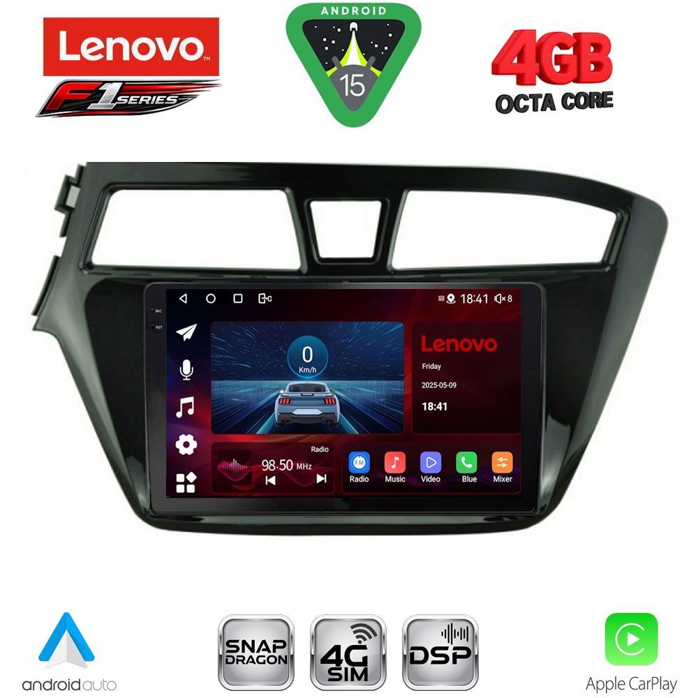 LENOVO SSQ 9229_CPA (9inc) MULTIMEDIA TABLET for HYUNDAI i20 mod. 2014-2018 LENOVO SSQ 9229_CPA (9inc) MULTIMEDIA TABLET for HYUNDAI i20 mod. 2014-2018