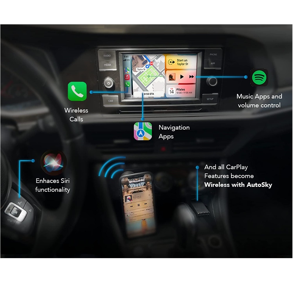 DIGITAL IQ X1710 (CPAA) TYPE-C ADAPTOR for Wireless Carplay -Wireless Android Auto DIGITAL IQ X1710 (CPAA) TYPE-C ADAPTOR for Wireless Carplay -Wireless Android Auto