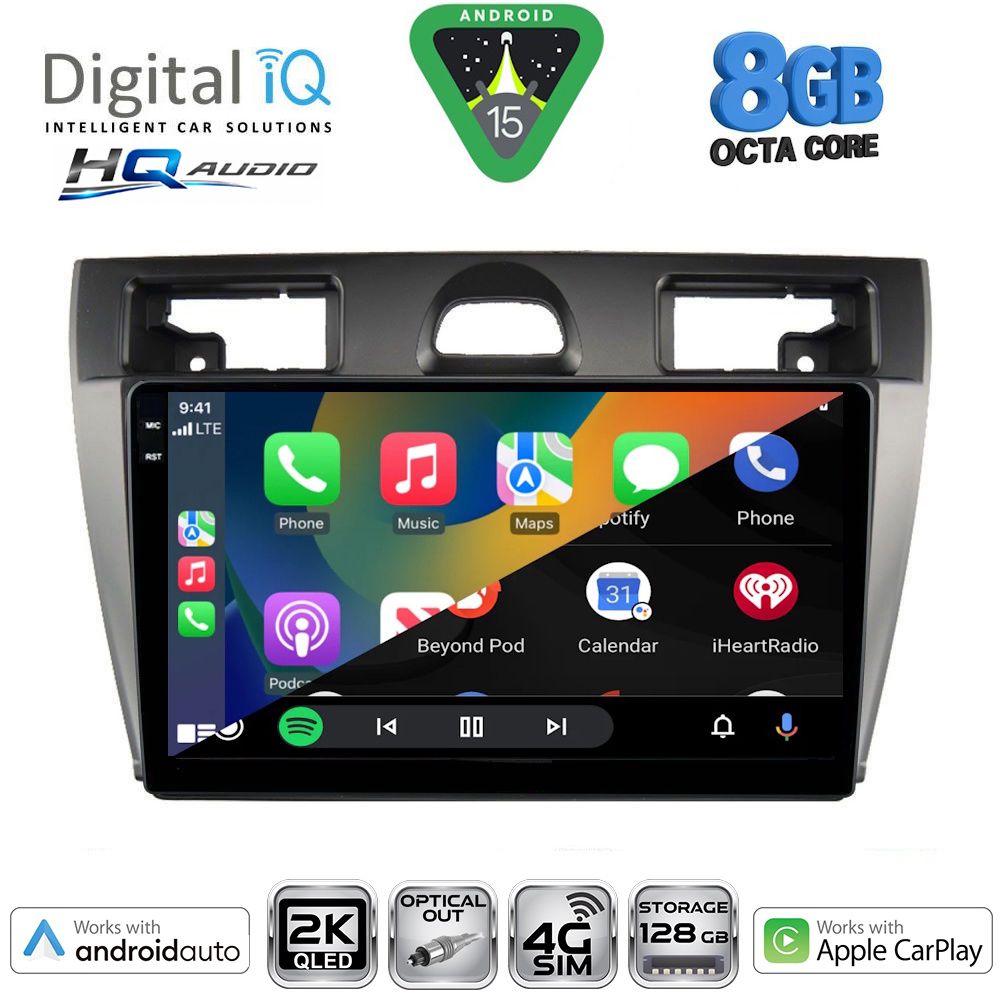 DIGITAL IQ BXK 20153SL_CPAA (9inc) MULTIMEDIA TABLET for FORD FIESTA mod. 2005-2008 (SILVER) DIGITAL IQ BXK 20153SL_CPAA (9inc) MULTIMEDIA TABLET for FORD FIESTA mod. 2005-2008 (SILVER)