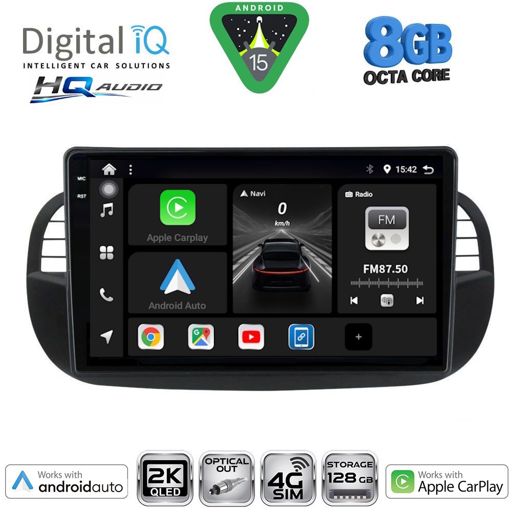 DIGITAL IQ BXK 20130BL_CPAA (9inc) MULTIMEDIA TABLET for FIAT 500 mod. 2007-2015 (BLACK) DIGITAL IQ BXK 20130BL_CPAA (9inc) MULTIMEDIA TABLET for FIAT 500 mod. 2007-2015 (BLACK)