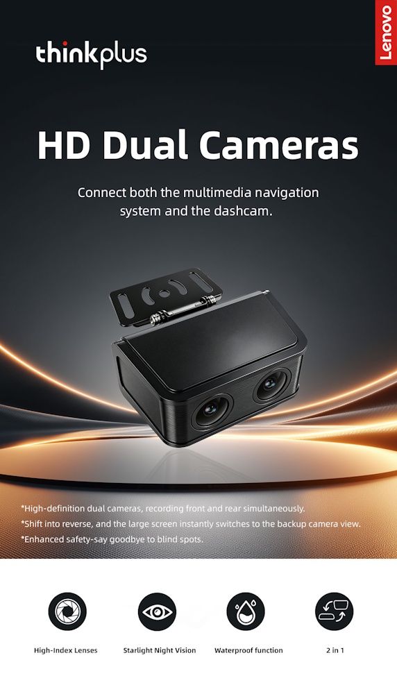LENOVO DVR TPJ01 (DUAL rear CAMERA+DVR) LENOVO DVR TPJ01 (DUAL rear CAMERA+DVR)