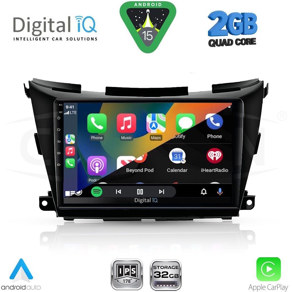 DIGITAL IQ RSD 1462B_CPA (9inc) MULTIMEDIA TABLET for NISSAN MURANO mod. 2017-2025 DIGITAL IQ RSD 1462B_CPA (9inc) MULTIMEDIA TABLET for NISSAN MURANO mod. 2017-2025
