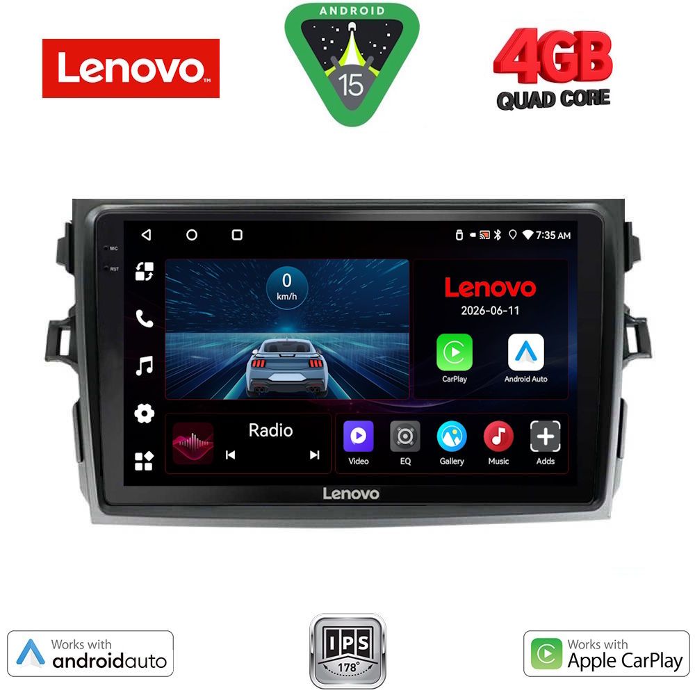 LENOVO LVE 8713_CPAA (9inc) MULTIMEDIA TABLET for TOYOTA COROLLA 4D mod. 2006-2012 LENOVO LVE 8713_CPAA (9inc) MULTIMEDIA TABLET for TOYOTA COROLLA 4D mod. 2006-2012