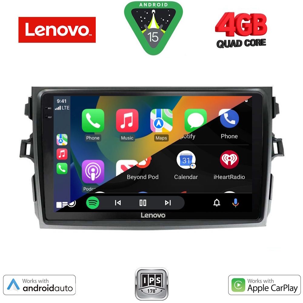 LENOVO LVE 8713_CPAA (9inc) MULTIMEDIA TABLET for TOYOTA COROLLA 4D mod. 2006-2012 LENOVO LVE 8713_CPAA (9inc) MULTIMEDIA TABLET for TOYOTA COROLLA 4D mod. 2006-2012
