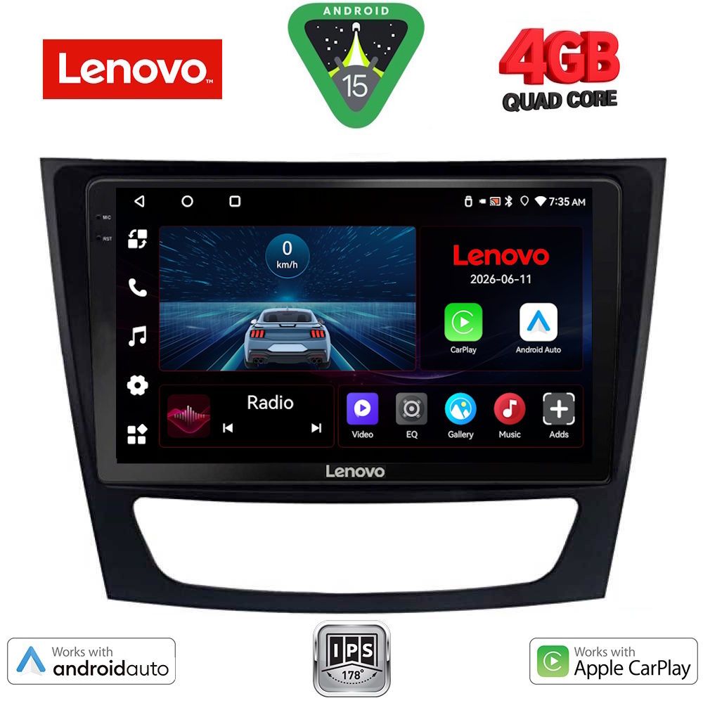 LENOVO LVE 8408_CPAA (9inc) MULTIMEDIA TABLET for MERCEDES E (W211) – CLS (W219) mod. 2003-2009 LENOVO LVE 8408_CPAA (9inc) MULTIMEDIA TABLET for MERCEDES E (W211) – CLS (W219) mod. 2003-2009