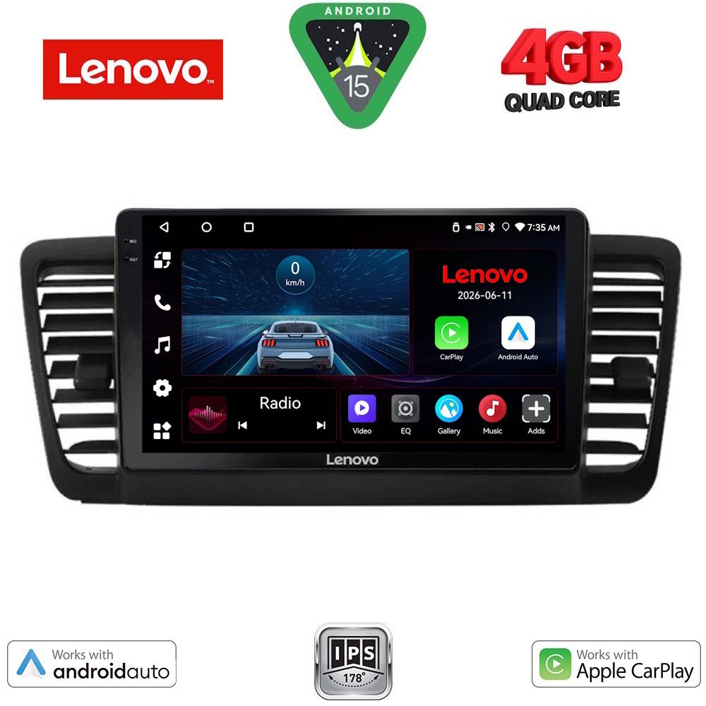 LENOVO LVE 8665_CPAA (9inc) MULTIMEDIA TABLET for SUBARU LEGACY - OUTBACK mod. 2002-2008 LENOVO LVE 8665_CPAA (9inc) MULTIMEDIA TABLET for SUBARU LEGACY - OUTBACK mod. 2002-2008
