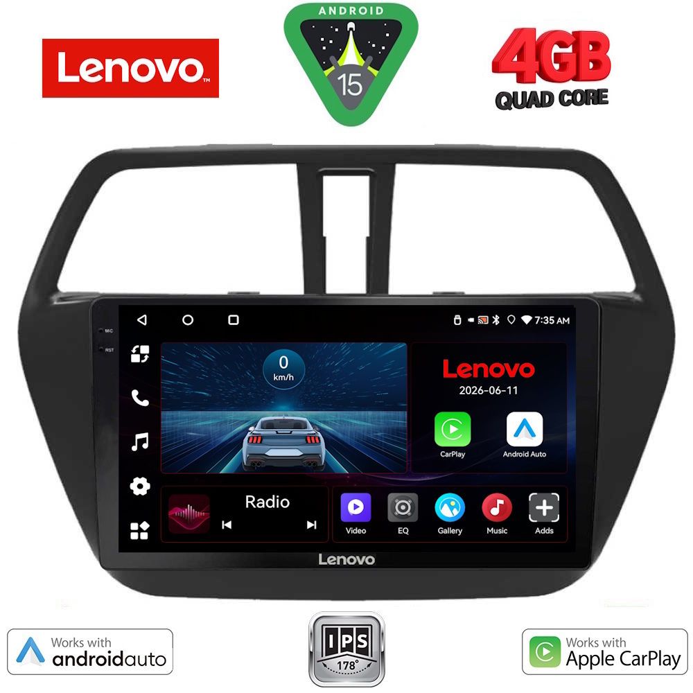 LENOVO LVE 8689_CPAA (9inc) MULTIMEDIA TABLET for SUZUKI SX4 S-CROSS mod. 2014-2021 LENOVO LVE 8689_CPAA (9inc) MULTIMEDIA TABLET for SUZUKI SX4 S-CROSS mod. 2014-2021