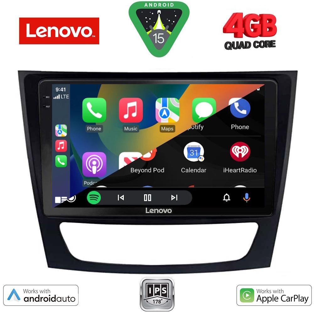 LENOVO LVE 8408_CPAA (9inc) MULTIMEDIA TABLET for MERCEDES E (W211) – CLS (W219) mod. 2003-2009 LENOVO LVE 8408_CPAA (9inc) MULTIMEDIA TABLET for MERCEDES E (W211) – CLS (W219) mod. 2003-2009