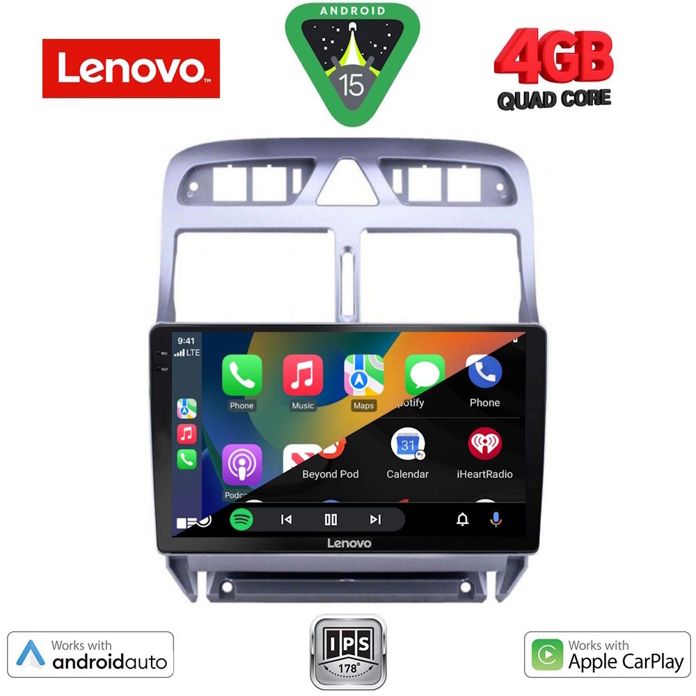 LENOVO LVE 8512_GPS (9inc) MULTIMEDIA TABLET for PEUGEOT 307 mod. 2001-2008 LENOVO LVE 8512_GPS (9inc) MULTIMEDIA TABLET for PEUGEOT 307 mod. 2001-2008