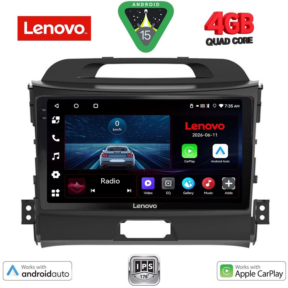 LENOVO LVE 8325_CPAA (9inc) MULTIMEDIA TABLET for KIA SPORTAGE mod. 2010-2015 LENOVO LVE 8325_CPAA (9inc) MULTIMEDIA TABLET for KIA SPORTAGE mod. 2010-2015