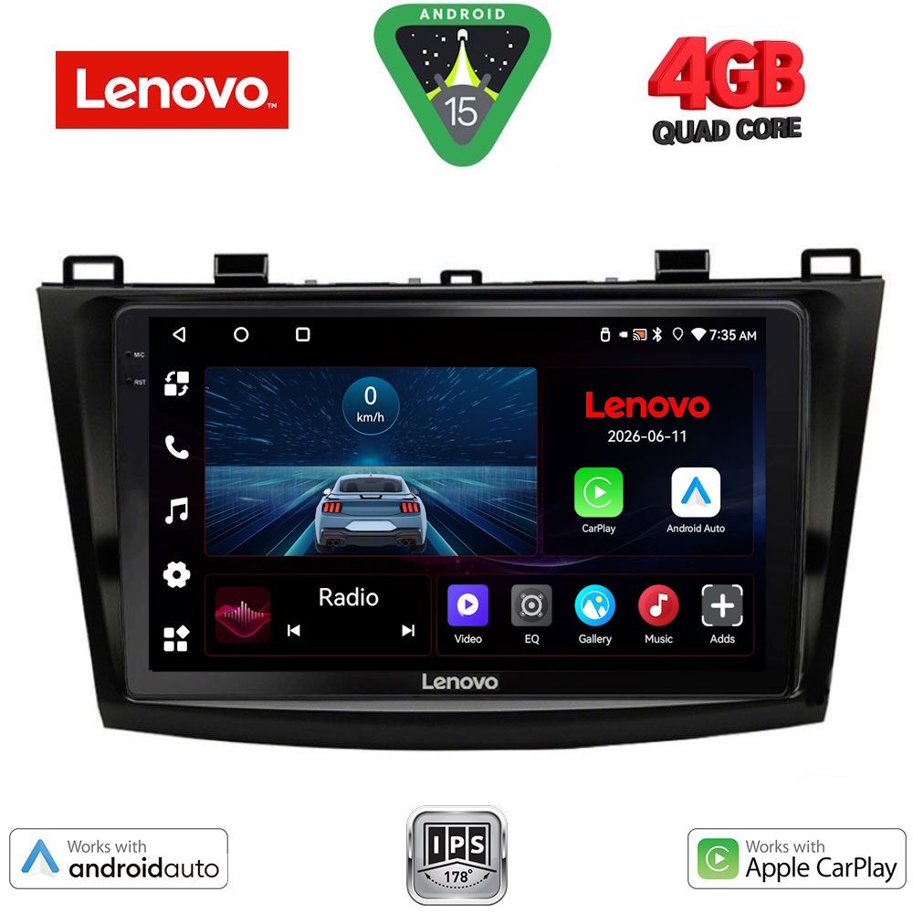 LENOVO LVE 8366_CPAA (9inc) MULTIMEDIA TABLET for MAZDA 3 mod. 2009-2014 LENOVO LVE 8366_CPAA (9inc) MULTIMEDIA TABLET for MAZDA 3 mod. 2009-2014