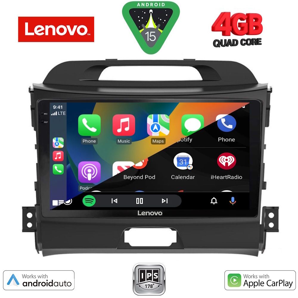LENOVO LVE 8325_CPAA (9inc) MULTIMEDIA TABLET for KIA SPORTAGE mod. 2010-2015 LENOVO LVE 8325_CPAA (9inc) MULTIMEDIA TABLET for KIA SPORTAGE mod. 2010-2015