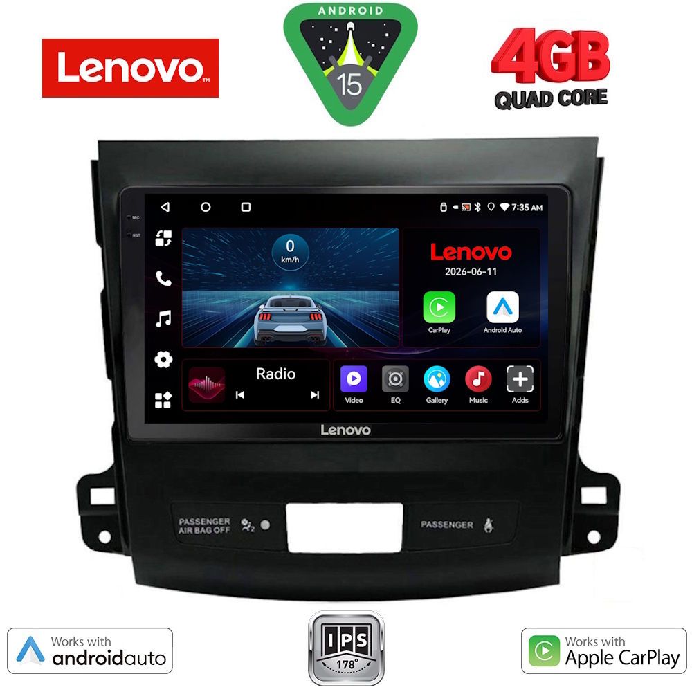 LENOVO LVE 8442_CPAA (9inc) MULTIMEDIA TABLET for CITROEN C-CROSSER | MITSUBISHI OUTLANDER | PEUGEOT 4007 mod. 2006-2012 LENOVO LVE 8442_CPAA (9inc) MULTIMEDIA TABLET for CITROEN C-CROSSER | MITSUBISHI OUTLANDER | PEUGEOT 4007 mod. 2006-2012