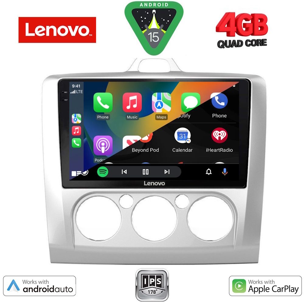 LENOVO LVE 8156SL_CPAA A/C (9inc) MULTIMEDIA TABLET for FORD FOCUS mod. 2005-2012 (SILVER) LENOVO LVE 8156SL_CPAA A/C (9inc) MULTIMEDIA TABLET for FORD FOCUS mod. 2005-2012 (SILVER)