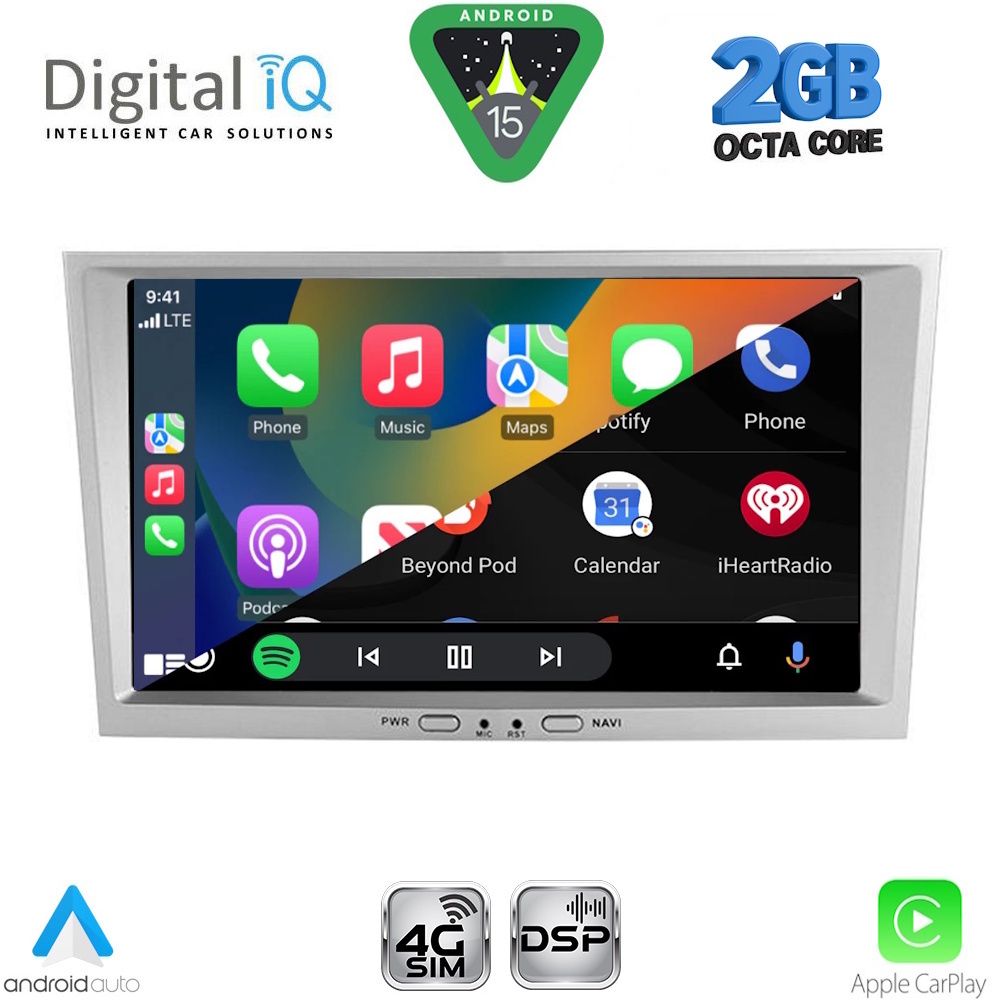 DIGITAL IQ BLF 318SL_CPA (8" DECK) MULTIMEDIA SYSTEM for OPEL ALL mod. 2004-2014 (SILVER) DIGITAL IQ BLF 318SL_CPA (8" DECK) MULTIMEDIA SYSTEM for OPEL ALL mod. 2004-2014 (SILVER)