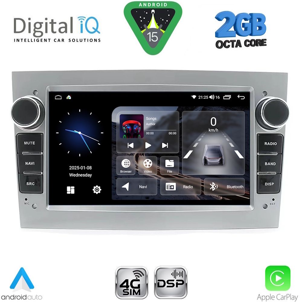 DIGITAL IQ BLF 319SL_CPA (7" DECK) MULTIMEDIA SYSTEM for OPEL ALL mod. 2004-2014 (SILVER) DIGITAL IQ BLF 319SL_CPA (7" DECK) MULTIMEDIA SYSTEM for OPEL ALL mod. 2004-2014 (SILVER)