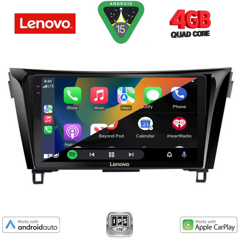 LENOVO LVE 8468_CPAA (10inc) MULTIMEDIA TABLET for NISSAN QASHQAI - XTRAIL mod. 2014-2021 LENOVO LVE 8468_CPAA (10inc) MULTIMEDIA TABLET for NISSAN QASHQAI - XTRAIL mod. 2014-2021