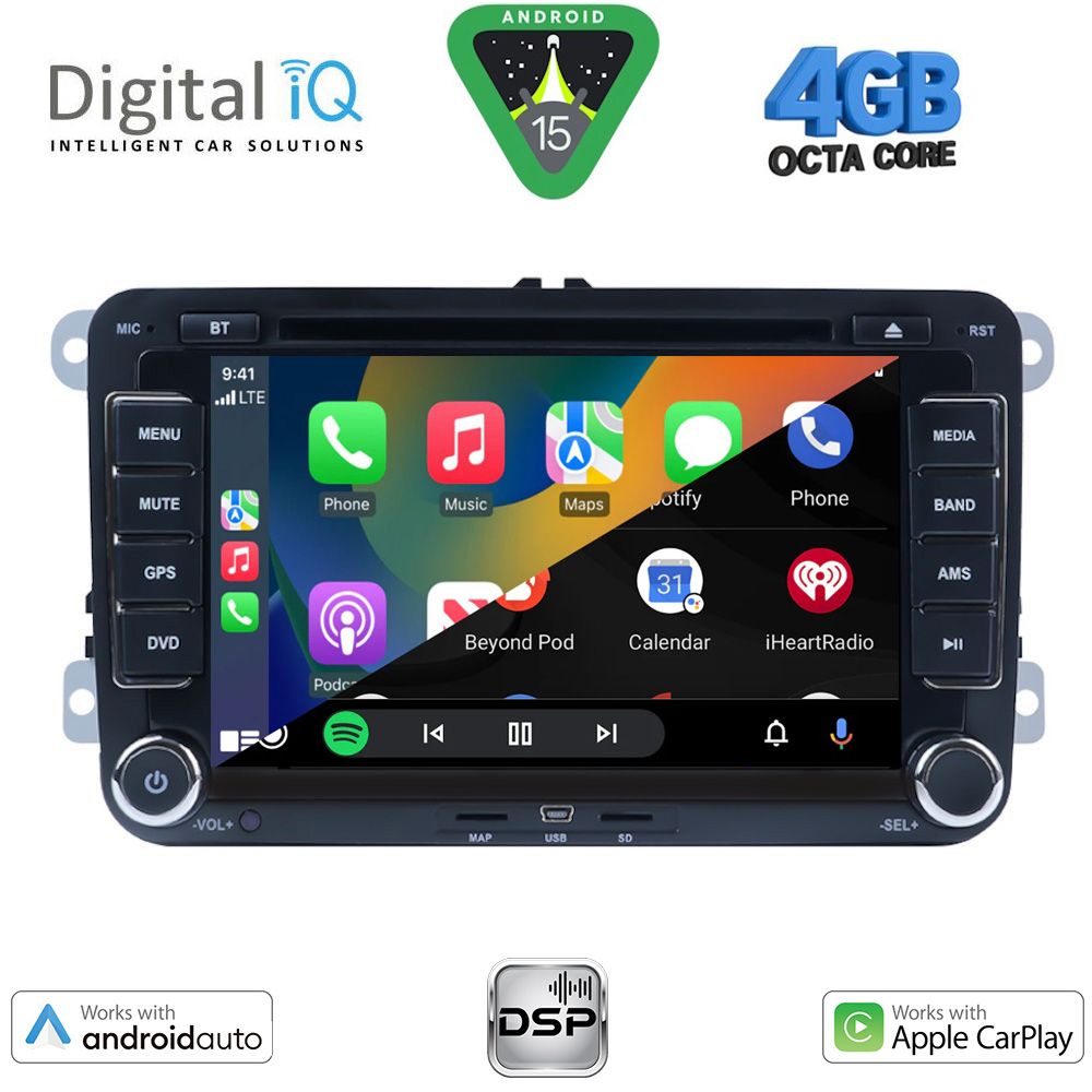 DIGITAL IQ BXF 604_CPAA (7" DVD) MULTIMEDIA SYSTEM for VW – SKODA – SEAT GROUP mod. 2004-2018 DIGITAL IQ BXF 604_CPAA (7" DVD) MULTIMEDIA SYSTEM for VW – SKODA – SEAT GROUP mod. 2004-2018