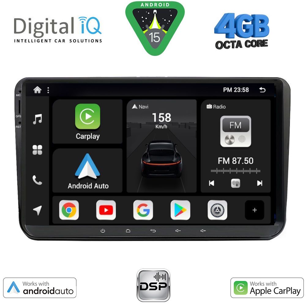 DIGITAL IQ BXF 689_CPAA (9" DECK) MULTIMEDIA SYSTEM for VW – SKODA – SEAT GROUP mod. 2004-2018 DIGITAL IQ BXF 689_CPAA (9" DECK) MULTIMEDIA SYSTEM for VW – SKODA – SEAT GROUP mod. 2004-2018