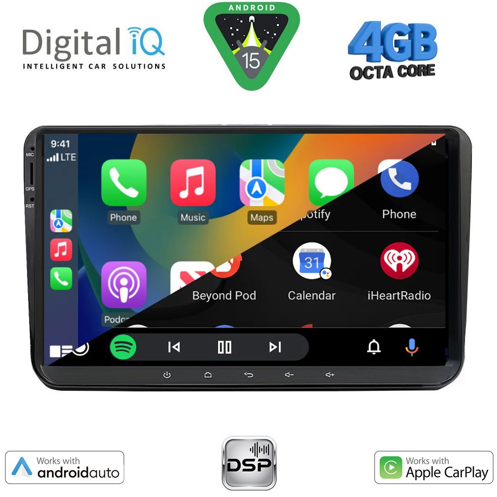DIGITAL IQ BXF 689_CPAA (9" DECK) MULTIMEDIA SYSTEM for VW – SKODA – SEAT GROUP mod. 2004-2018 DIGITAL IQ BXF 689_CPAA (9" DECK) MULTIMEDIA SYSTEM for VW – SKODA – SEAT GROUP mod. 2004-2018