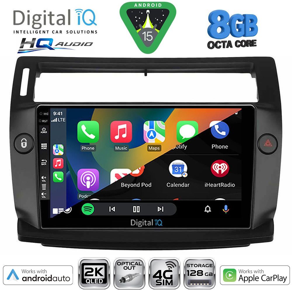 DIGITAL IQ BXK 20084BL_CPAA (9inc) MULTIMEDIA TABLET for CITROEN C4 mod. 2004-2011 (BLACK) DIGITAL IQ BXK 20084BL_CPAA (9inc) MULTIMEDIA TABLET for CITROEN C4 mod. 2004-2011 (BLACK)