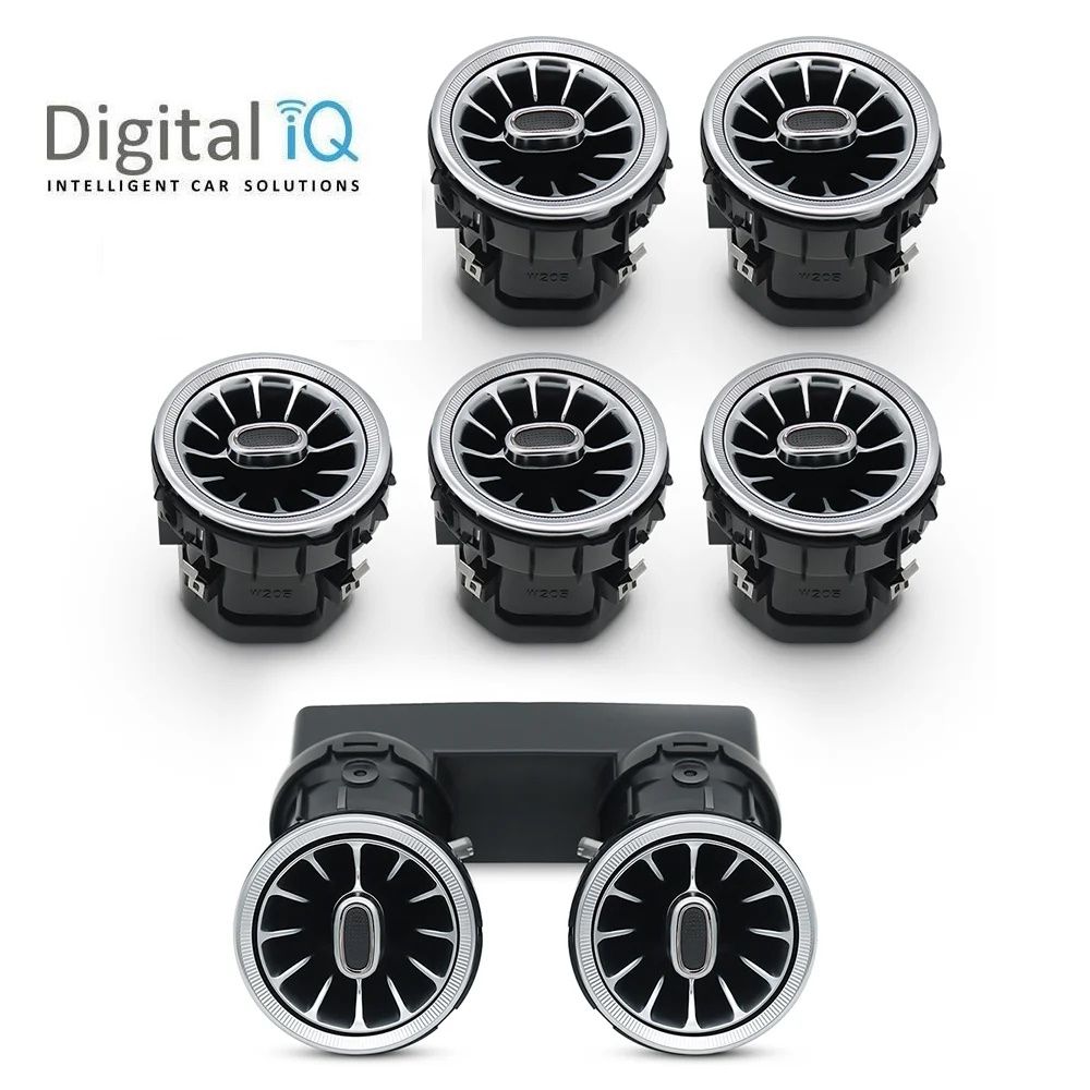 DIQ AMBIENT 8176 CD - AIR VENTS BENZ C-GLC (Digital iQ Turbine Air Vent Ambient Light Kit MERCEDES C - GLC mod. 2015-2021) DIQ AMBIENT 8176 CD - AIR VENTS BENZ C-GLC (Digital iQ Turbine Air Vent Ambient Light Kit MERCEDES C - GLC mod. 2015-2021)