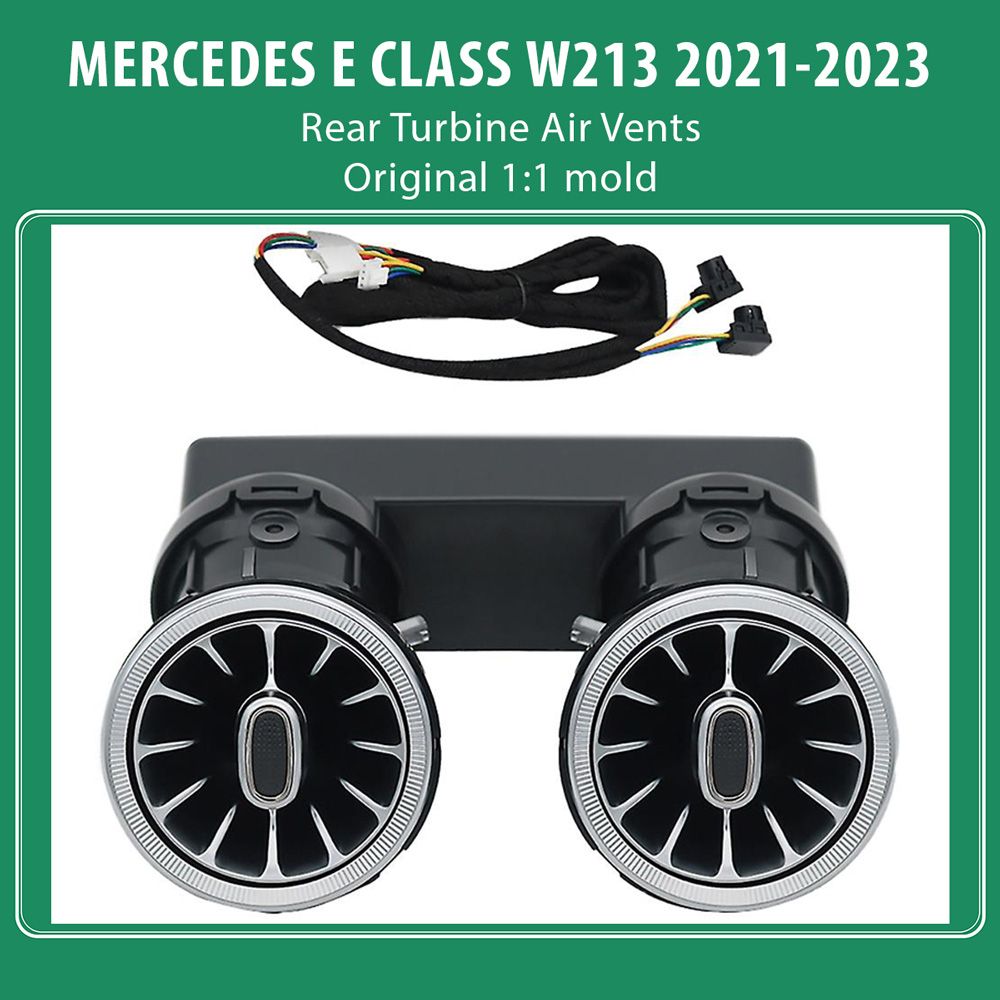 DIQ AMBIENT 8176 IB - REAR AIRVENTS for MERCEDES E (W213) (Digital iQ Rear Turbine Air Vent Ambient Light Kit MERCEDES E (W213) mod. 2020-2023) DIQ AMBIENT 8176 IB - REAR AIRVENTS for MERCEDES E (W213) (Digital iQ Rear Turbine Air Vent Ambient Light Kit MERCEDES E (W213) mod. 2020-2023)
