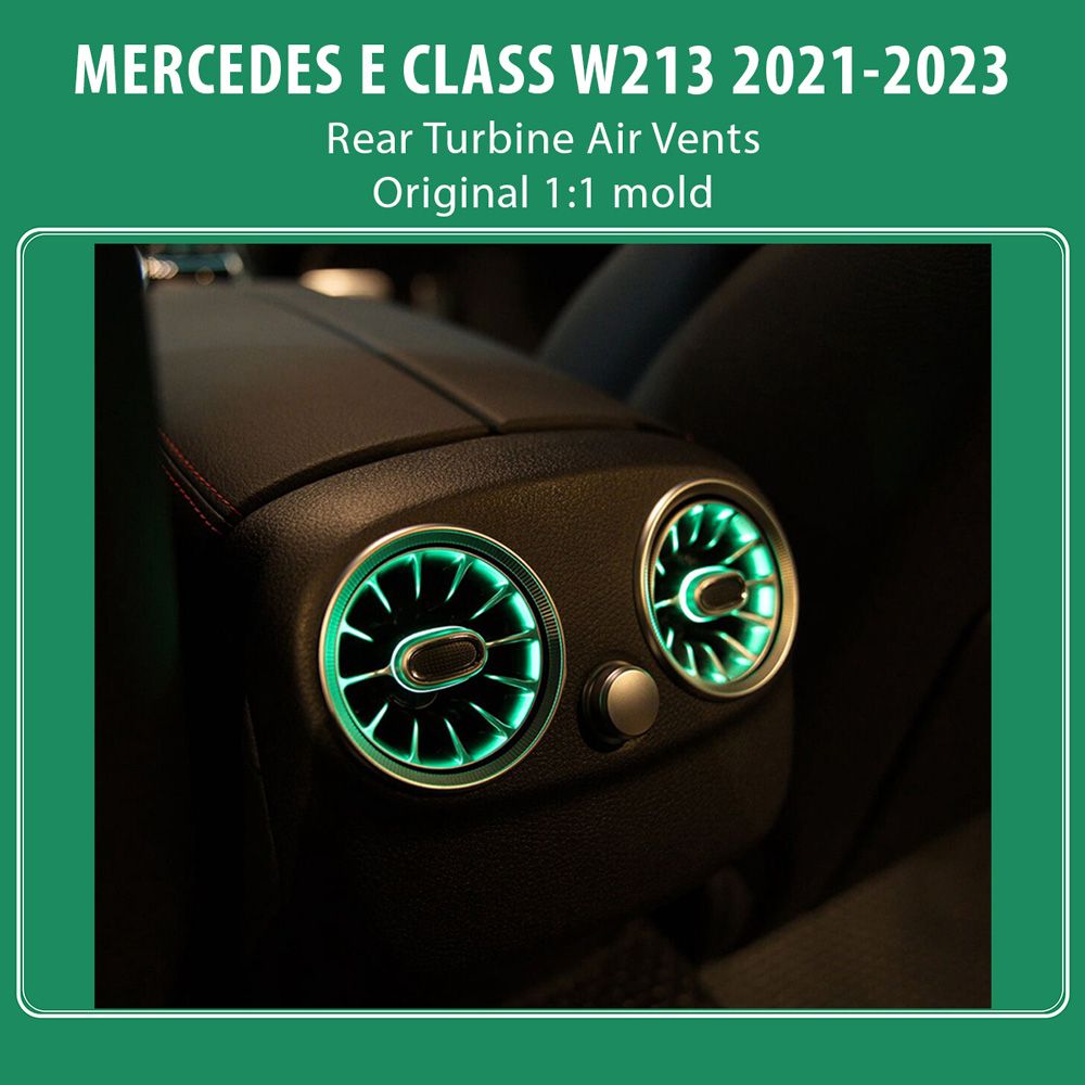 DIQ AMBIENT 8176 IB - REAR AIRVENTS for MERCEDES E (W213) (Digital iQ Rear Turbine Air Vent Ambient Light Kit MERCEDES E (W213) mod. 2020-2023) DIQ AMBIENT 8176 IB - REAR AIRVENTS for MERCEDES E (W213) (Digital iQ Rear Turbine Air Vent Ambient Light Kit MERCEDES E (W213) mod. 2020-2023)