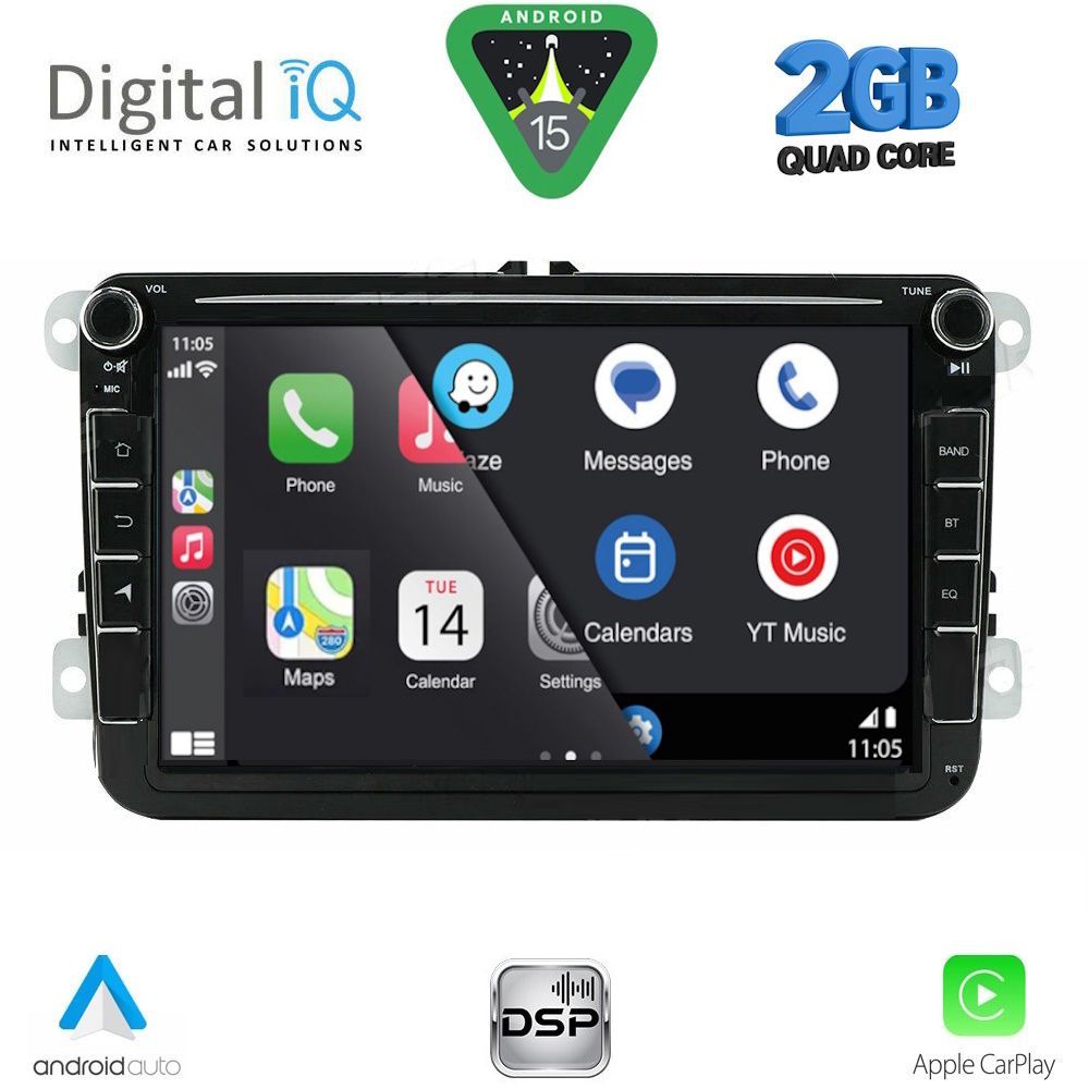 DIGITAL IQ BLD 279_CPA (8'' DECK) MULTIMEDIA SYSTEM for VW - SKODA - SEAT mod. 2004-2016 DIGITAL IQ BLD 279_CPA (8'' DECK) MULTIMEDIA SYSTEM for VW - SKODA - SEAT mod. 2004-2016