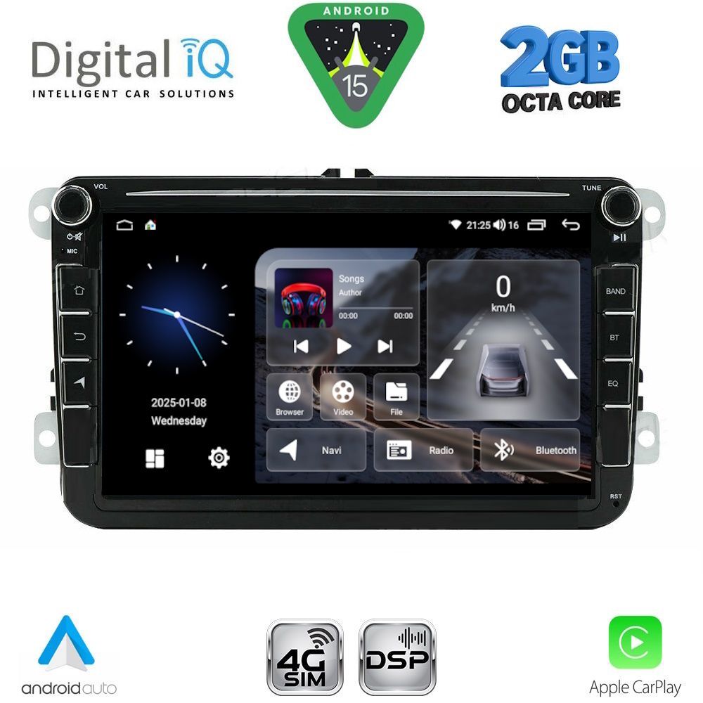 DIGITAL IQ BLF 379_CPA (8" DECK) MULTIMEDIA SYSTEM for VW - SKODA - SEAT mod. 2004-2014 DIGITAL IQ BLF 379_CPA (8" DECK) MULTIMEDIA SYSTEM for VW - SKODA - SEAT mod. 2004-2014
