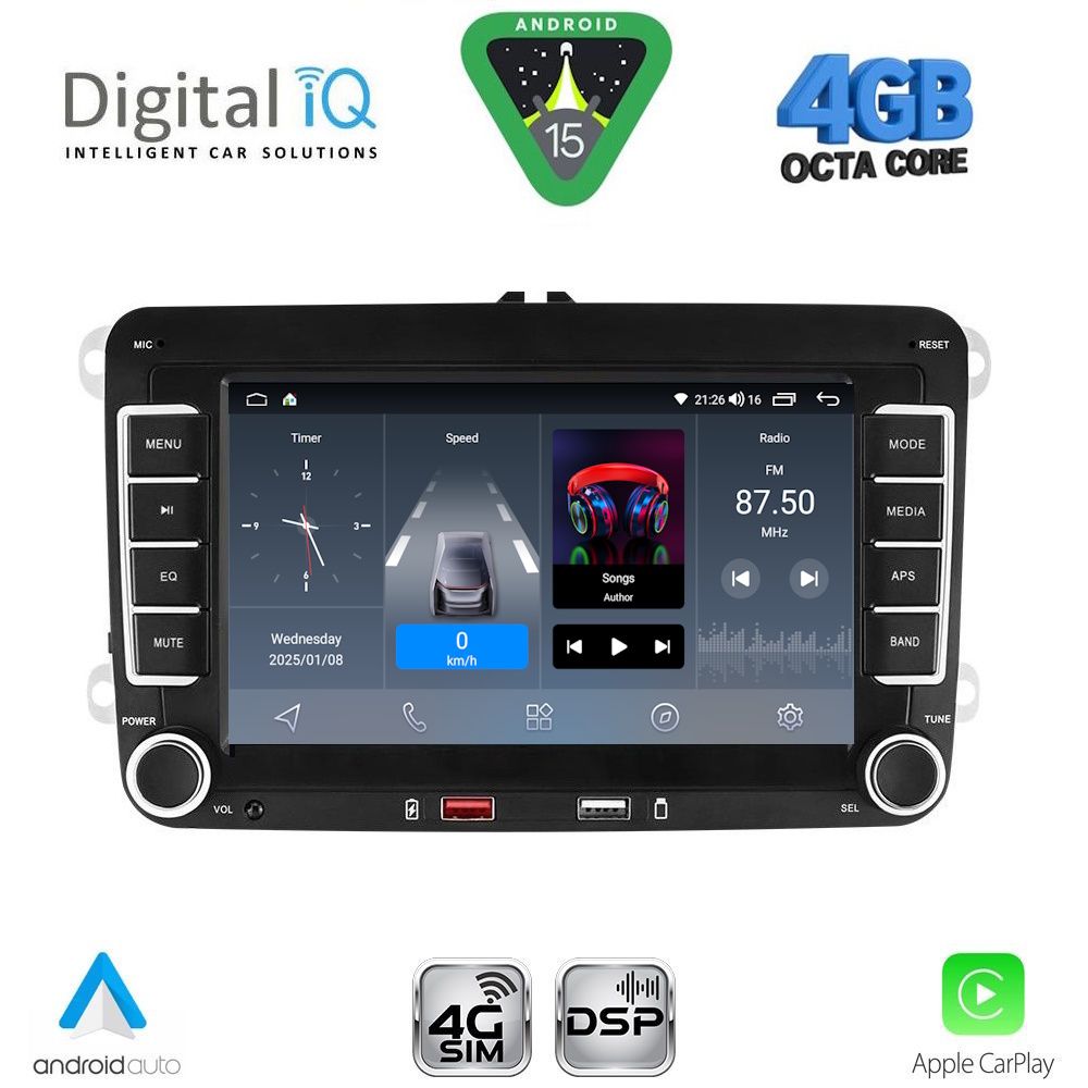 DIGITAL IQ BLG 404_CPA (7" DECK) MULTIMEDIA SYSTEM for VW - SKODA - SEAT mod. 2004-2016 DIGITAL IQ BLG 404_CPA (7" DECK) MULTIMEDIA SYSTEM for VW - SKODA - SEAT mod. 2004-2016