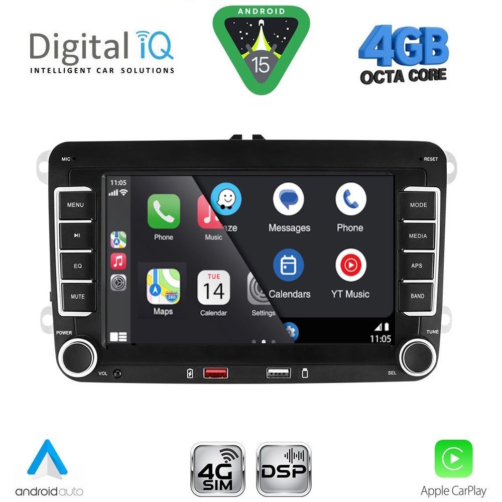 DIGITAL IQ BLG 404_CPA (7" DECK) MULTIMEDIA SYSTEM for VW - SKODA - SEAT mod. 2004-2016 DIGITAL IQ BLG 404_CPA (7" DECK) MULTIMEDIA SYSTEM for VW - SKODA - SEAT mod. 2004-2016