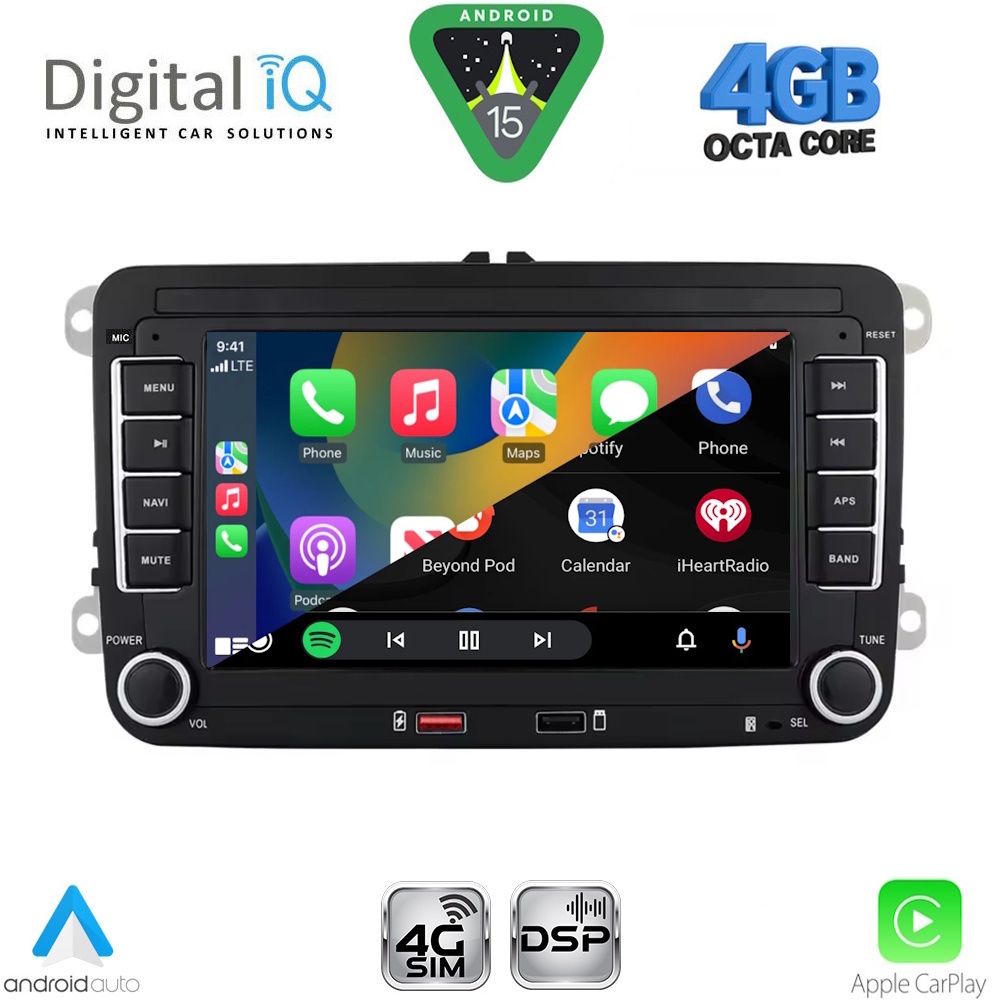 DIGITAL IQ BLG 404_CPA (7" DECK) MULTIMEDIA SYSTEM for VW - SKODA - SEAT mod. 2004-2016 DIGITAL IQ BLG 404_CPA (7" DECK) MULTIMEDIA SYSTEM for VW - SKODA - SEAT mod. 2004-2016